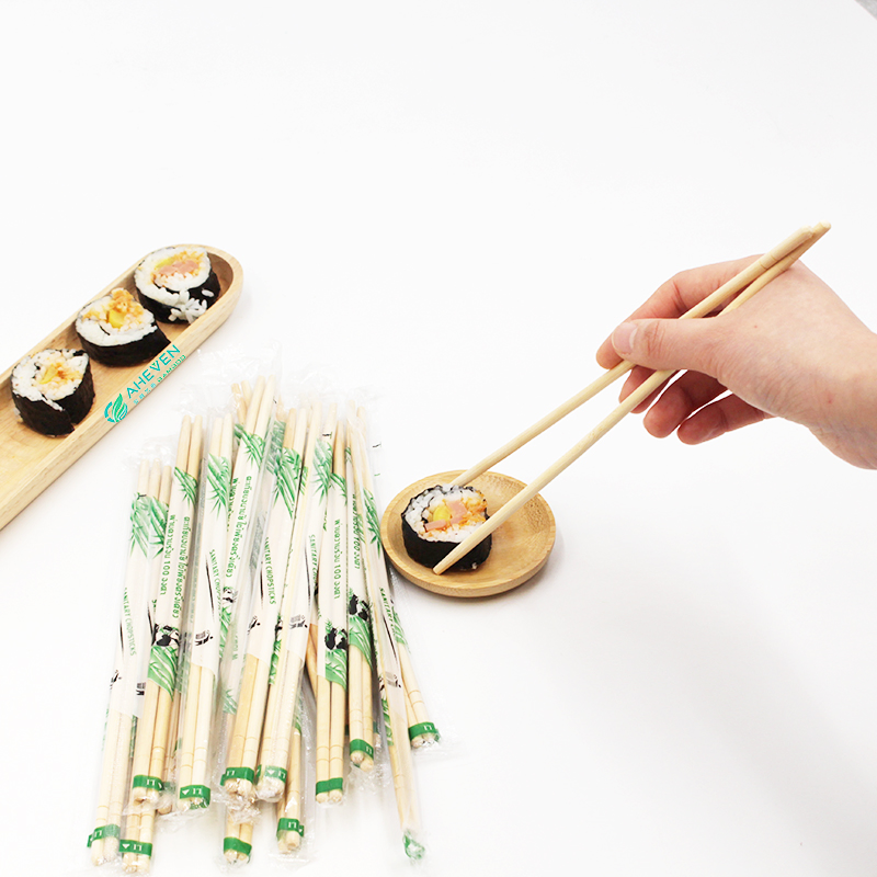 Accept Customized Logo Disposable Round Bamboo Chopsticks