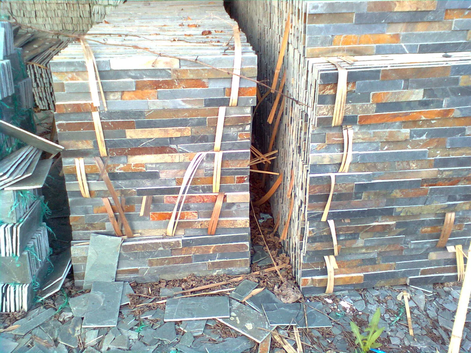 Natural Culture Stone Rusty Slate Veneer Tiles for Wall