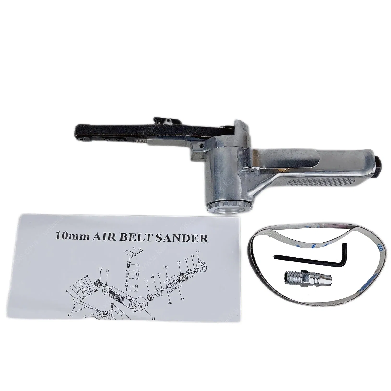 10X330mm Handheld Mini Air Belt Sander for Woodworking Metal Working