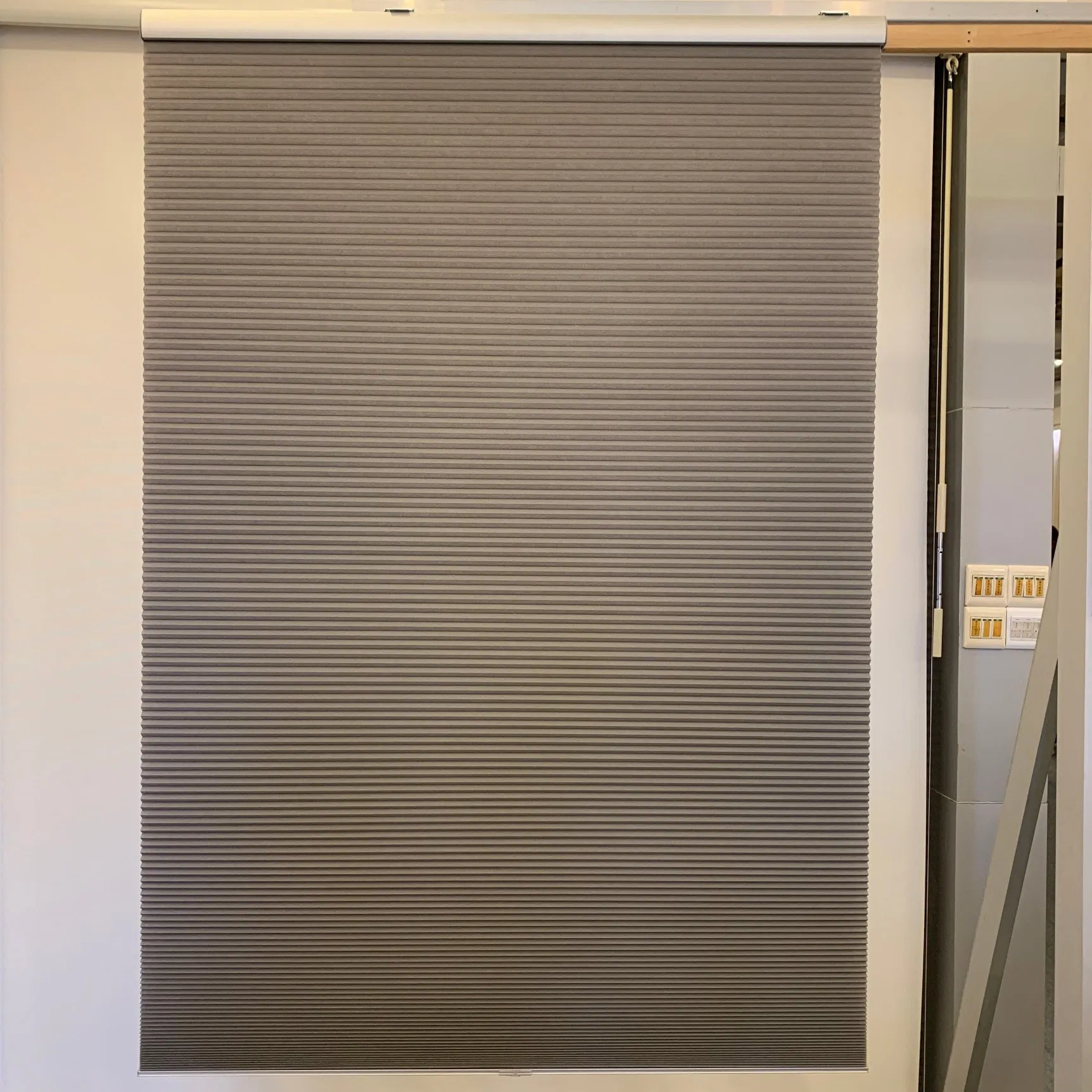 Cordless Motorized Blinds with Remote, Smart Control Honeycomb Blind