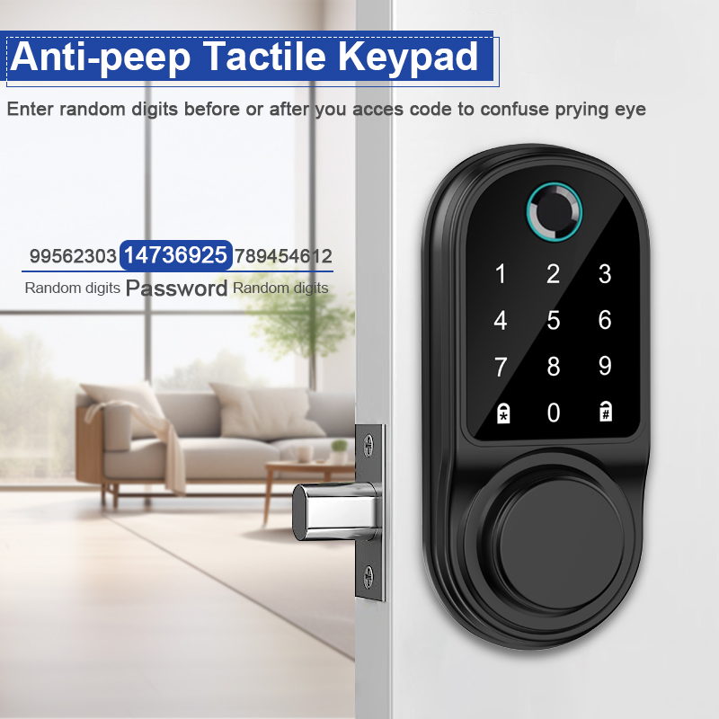 Best Selling Tuya Smart Lock Home Deadbolt Door Lock Fingerprint Lock