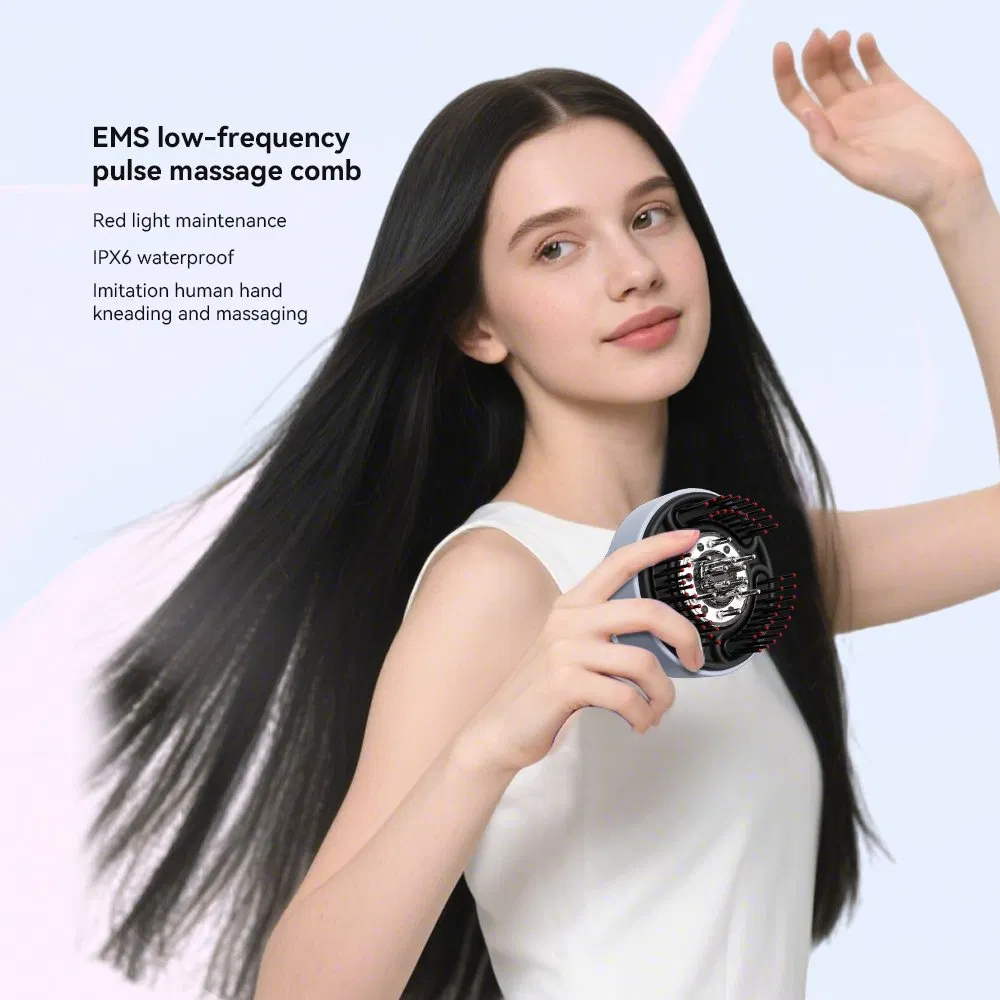 Мини-массажер для кожи головы с красным светом и аромадиффузором