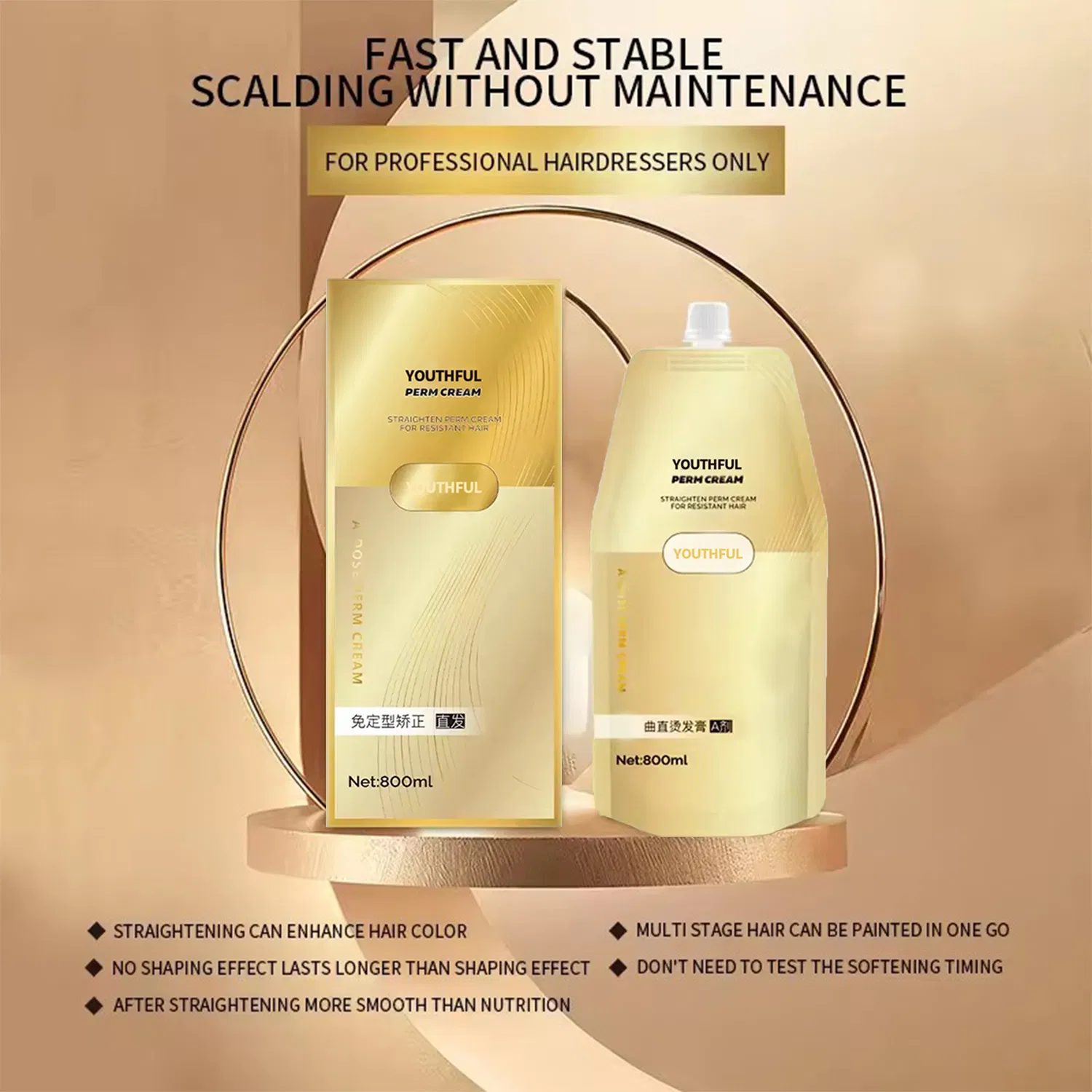 Popular New Product Collagen Soothing Hair Straightening Cream