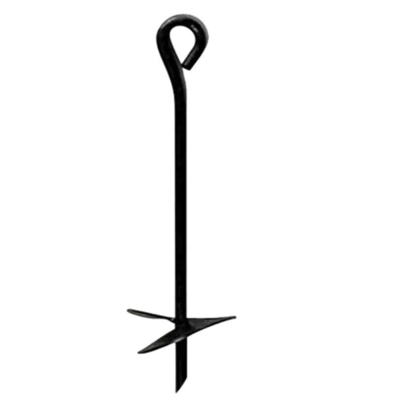 Solid Steel Durable Ground Anchor for Dog Tie out Fencing Utility Pole Projects