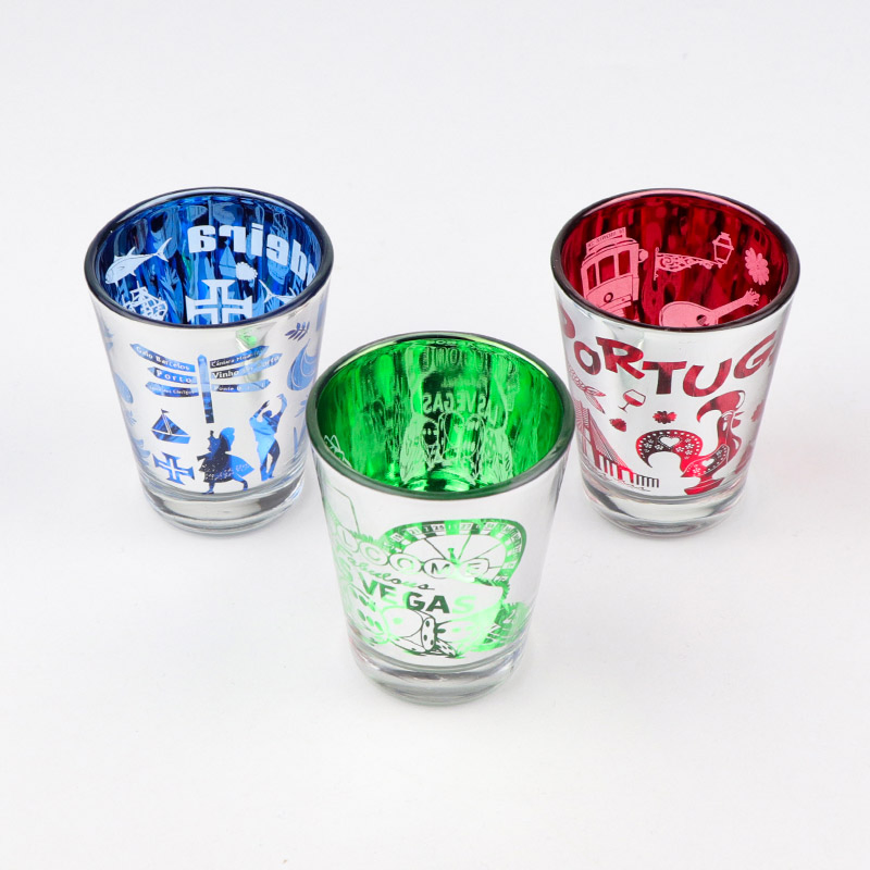 Wholesale Personalized Custom Logo Travel Souvenir Gifts Mini Electroplating Shot Glass