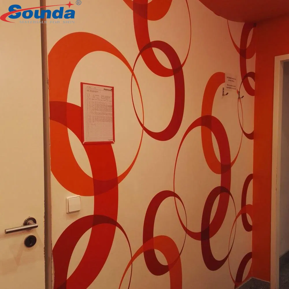 Обои с тиснением на клеевой основе для внутренней отделки