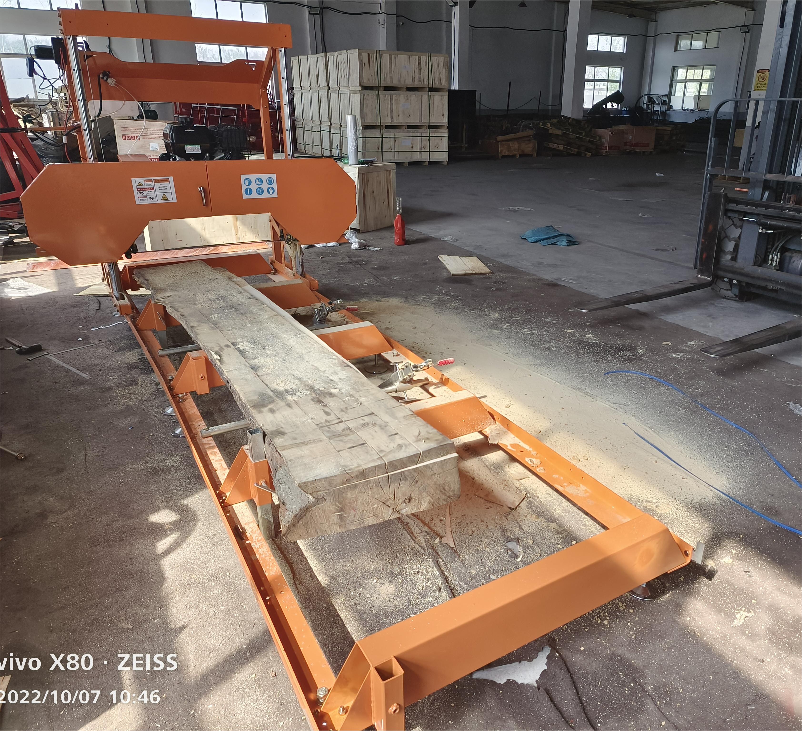 Пила ленточная горизонтальная автоматическая для бревен