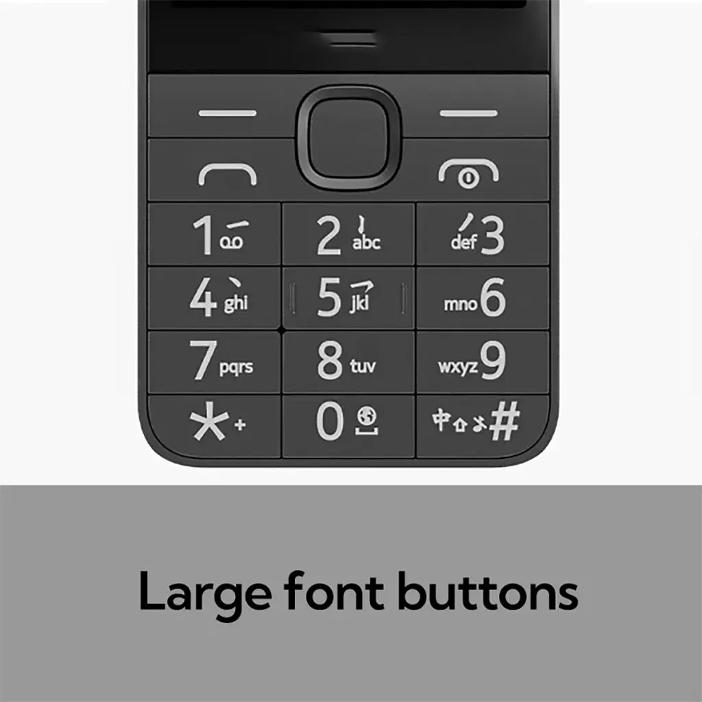 Кнопочный телефон 2.8 дюйма с Bluetooth, FM-радио, 2 SIM