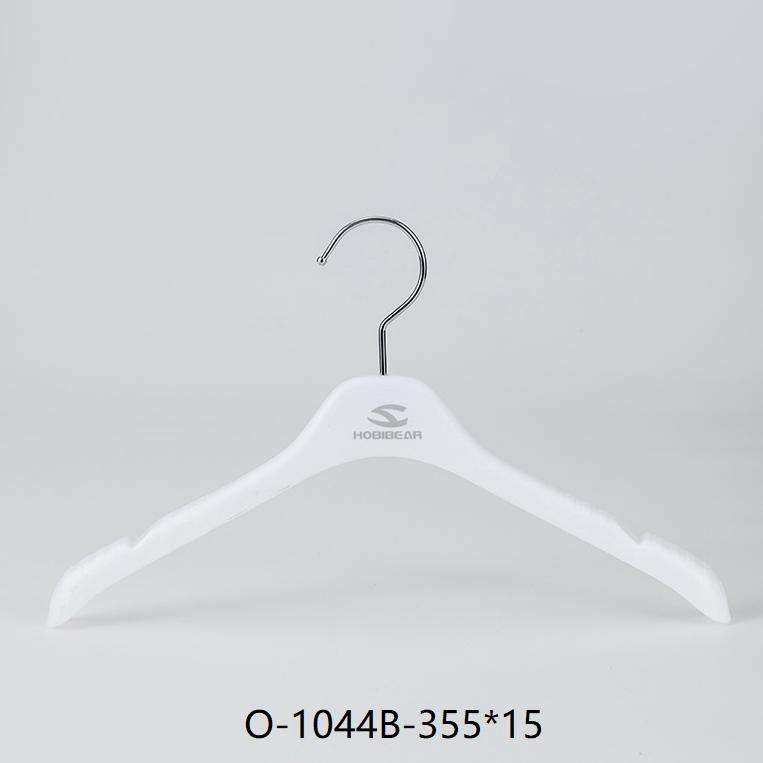 Beautiful White Kids Children's Clothes Hangers for Clothing Store with Logo