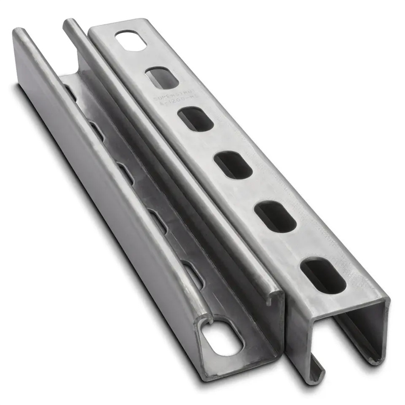 Heavy Duty 41*41 41*21mm Galvanized Slotted C Channel for Solar System