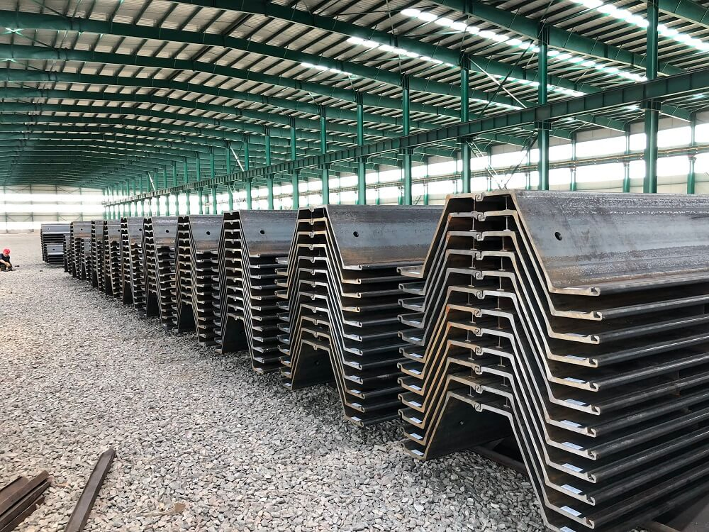 Hot Rolled U Steel Sheet Piles / U Type Hot Rolled Steel Sheet Piling / Sy295 Steel Plate Pile