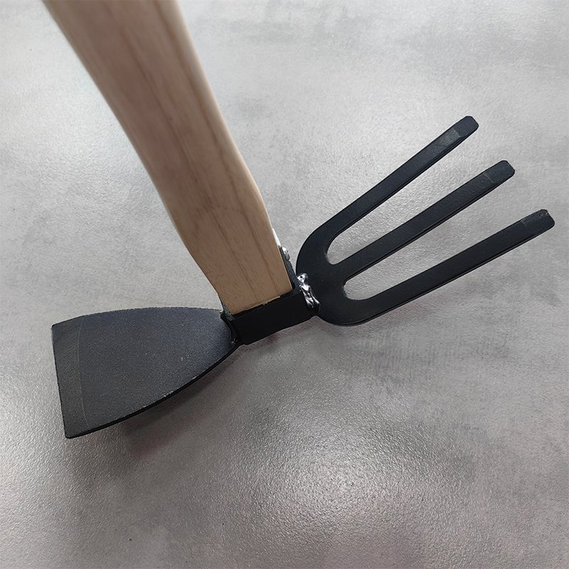 Farming Tools Wooden Handle Garden Dual-Purpose Hoe Vegetable Garden Planting Small Hoe