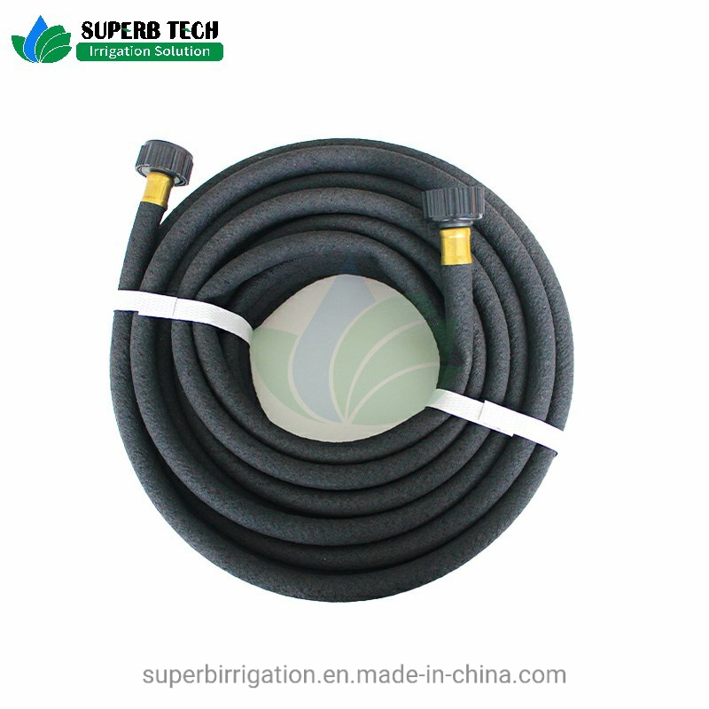 10/12/14/16/21mm 15/25/50m Long Porous Agricultural Garden Soaker Hose Irrigation Rubber Soaker Hose