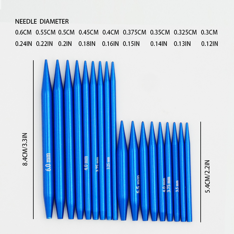 Aluminum Interchargeable Circular Needles Sets (9PCS)
