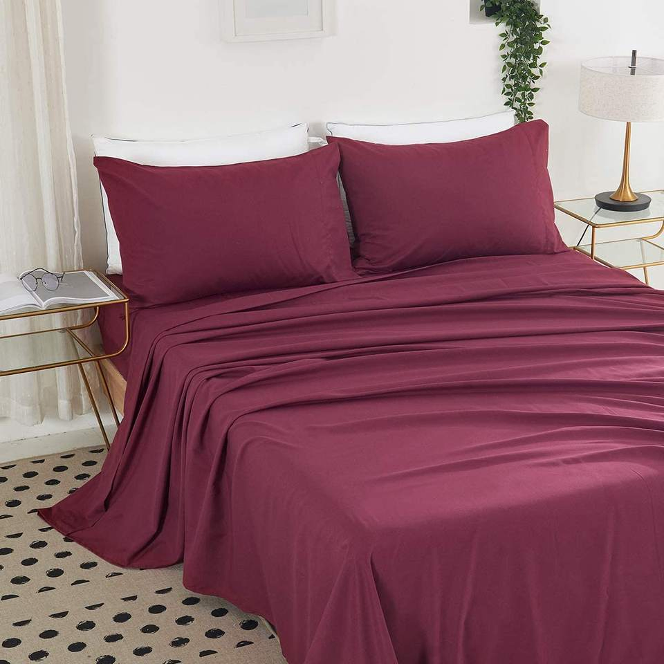 4/5/6PCS Polyester Microfiber Bedsheets Bedlinen Comforter Set Duvet Cover Set Full Queen Bedding Set