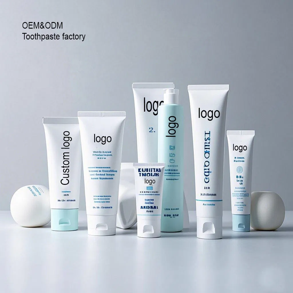 Charcoal Teeth Whitening Toothpaste Mint Flavor Tube Custom Packaging