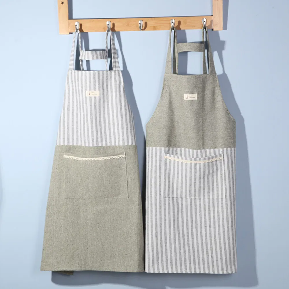 Wholesale Water Resistant with Pockets Canvas Cotton Cooking Kitchen Apron