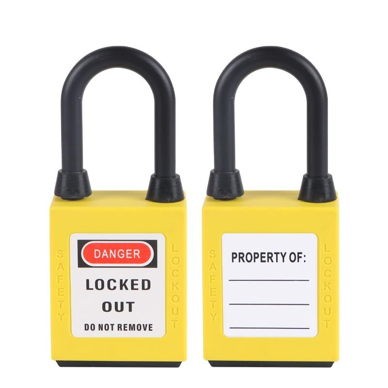 Heavy-Duty 38mm Nylon Shackle Safety Padlock for Ultimate Security