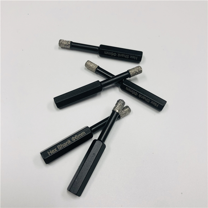 6mm Hex Shank Quick Release Vacuum Brazed Diamond Core Drill Bits Set for Porcelain Tile