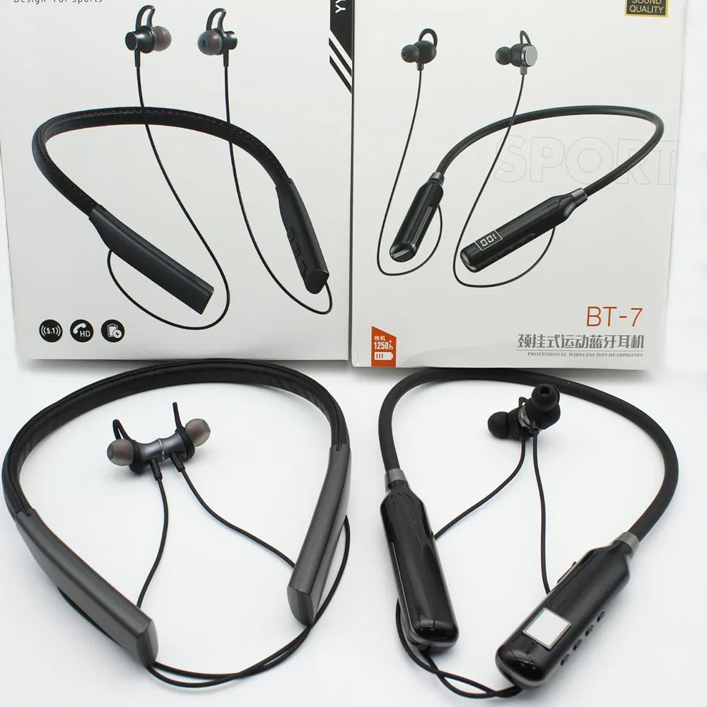 Наушники BT-7 YY-706 беспроводные на шею, спортивные