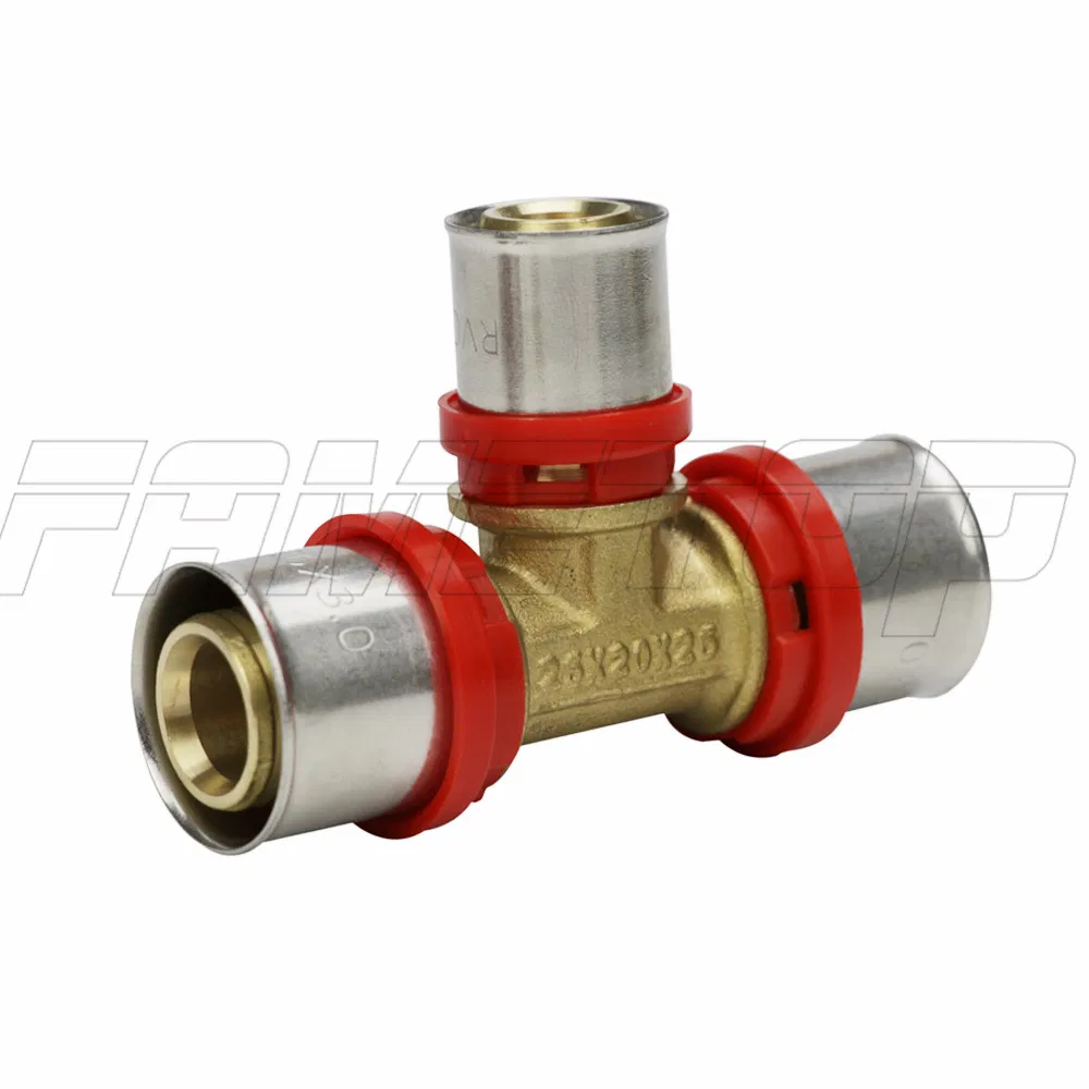 Th Brass Press Fitting for Pex-Al-Pex Multilayer Pipe (PAP) with Ce ISO Certificate