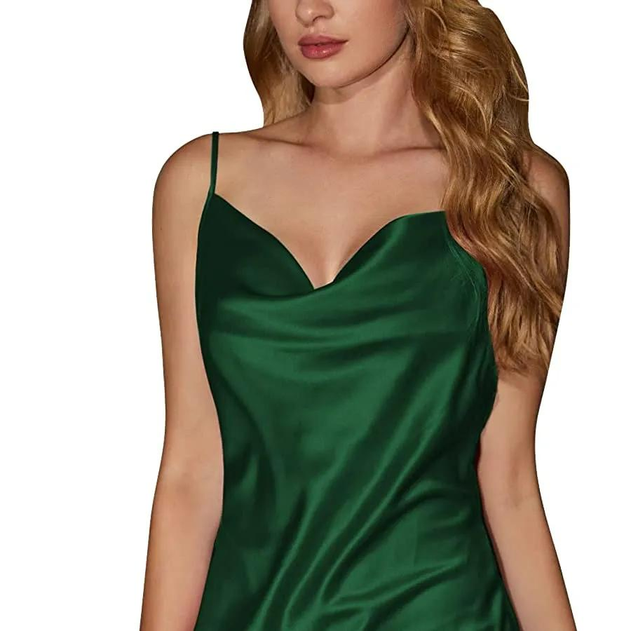 2025 Fashion Silk Slip Dress with 19mm 22mm 25mm Satin Fabric Luxury Fashion