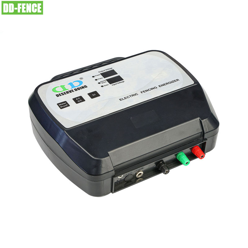 Solar Powered AC Power Electric Fence Energizer for Cattle Horse Sheep Pig Bulls and Bear