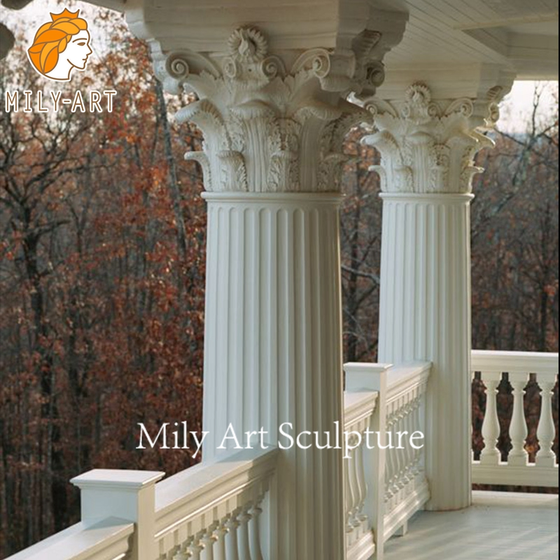 Indoor Home Decoration Natural Marble Pillars