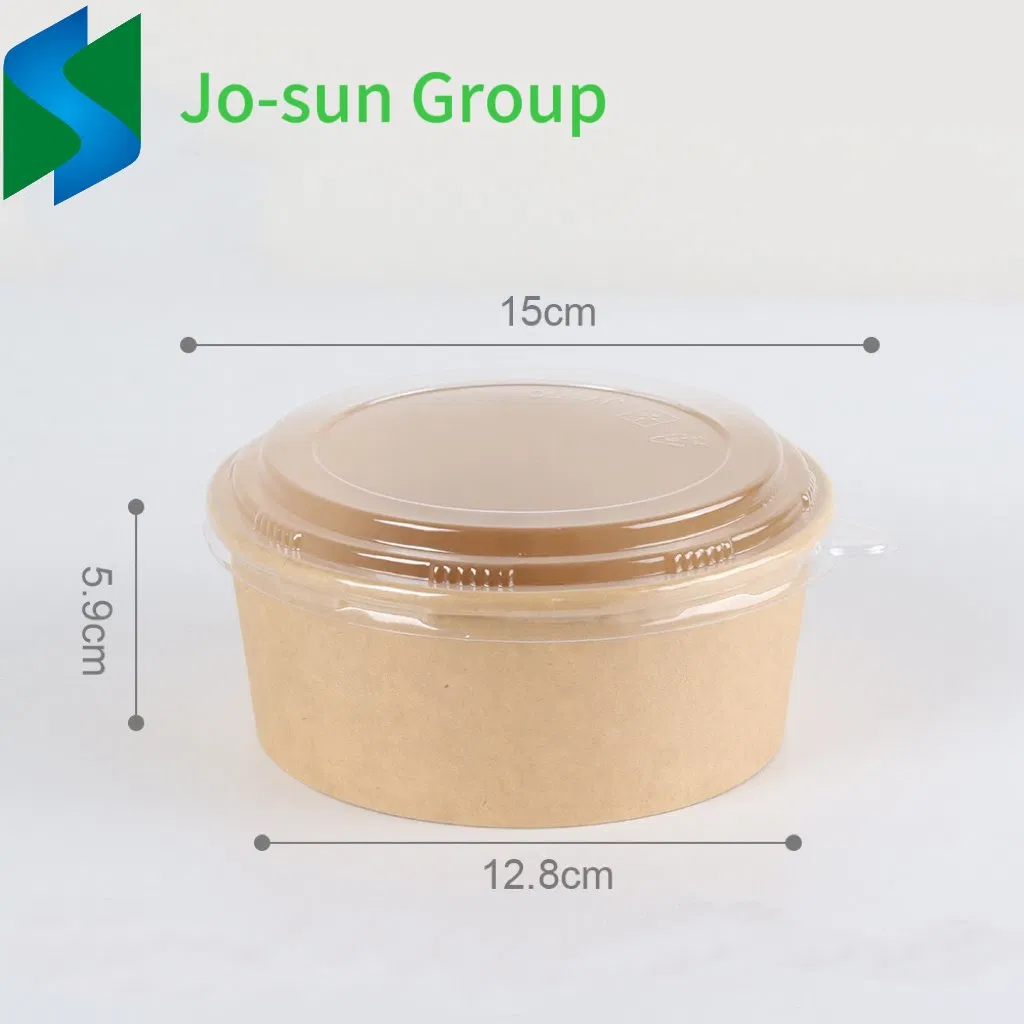 Custom Disposable Kraft Food Paper Bowl Lunch Salad Bowl with Your Logo