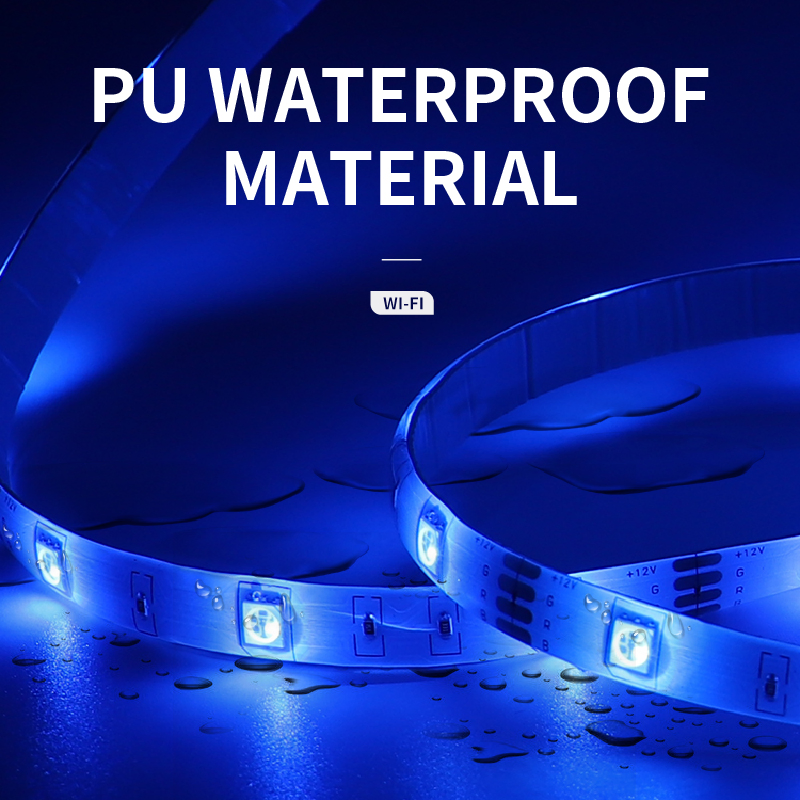 Светодиодная лента RGB 5050, 5м, с пультом