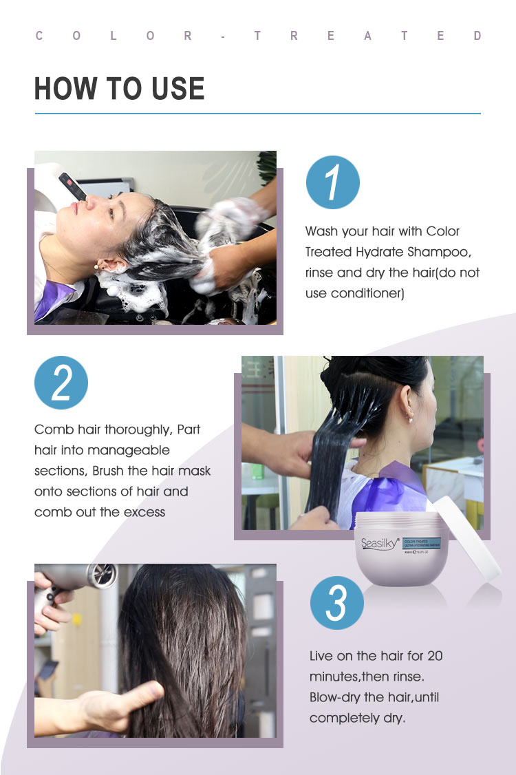 Factory Price Color-Treated Hydrating Hair Mask Deep Nourishing 450ml