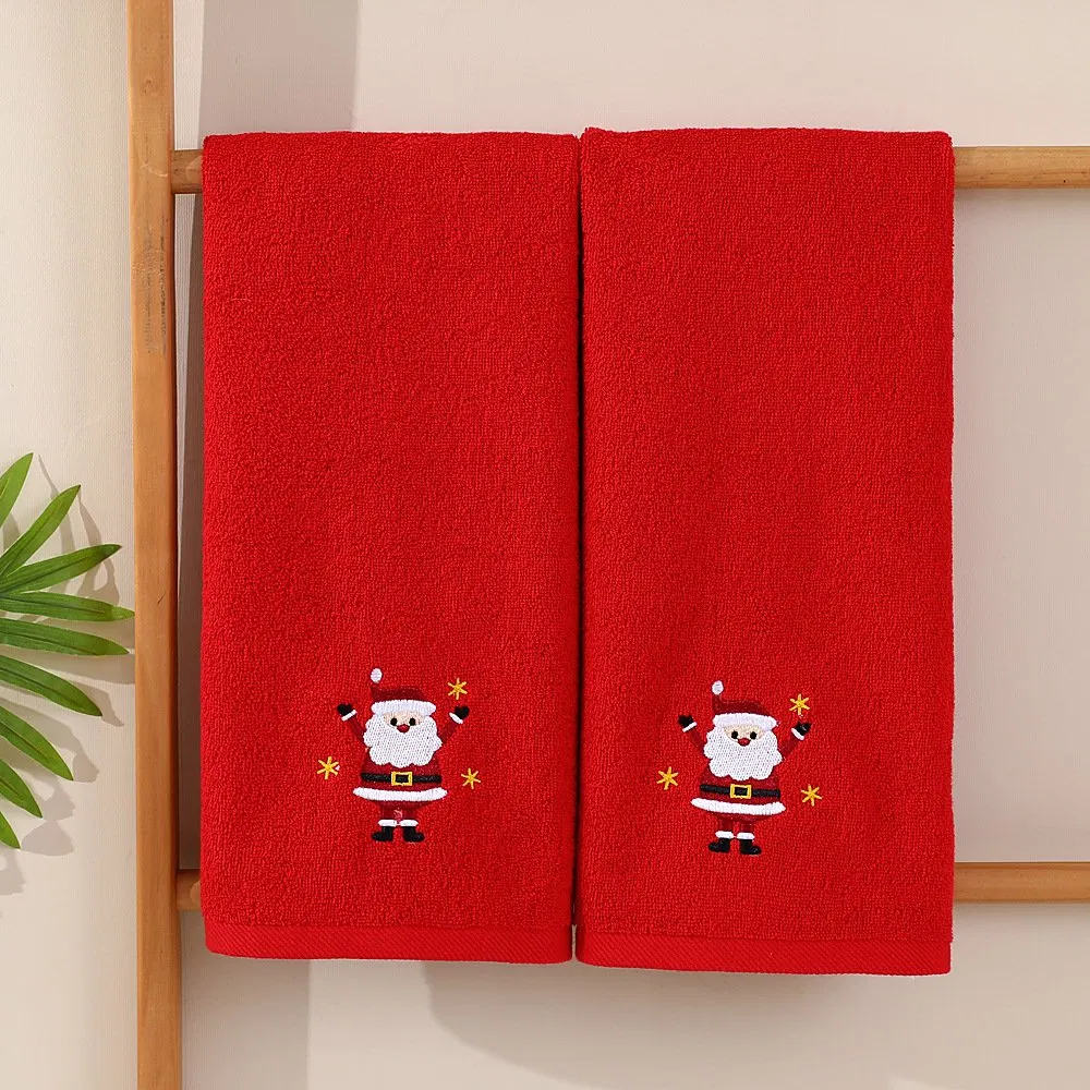 Christmas Cute Hand Towel 40*65 Woven Cotton Kitchen Tea Towel