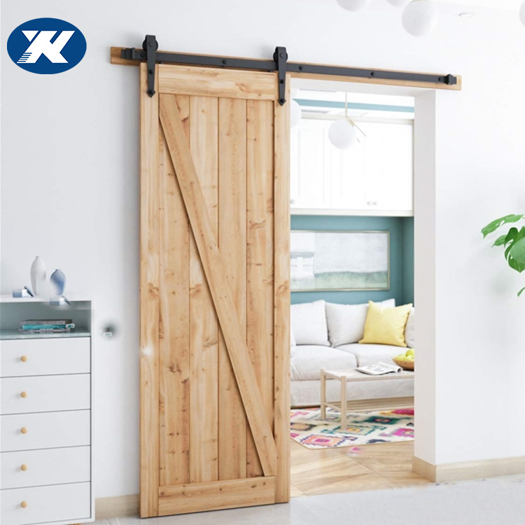 6.6 Feet Rail Hanging Sliding Single Barn Door Hardware Kits