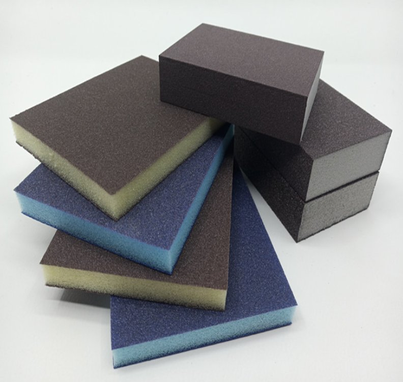 Трапециевидный шлифовальный блок из губки для влажной и сухой обработки