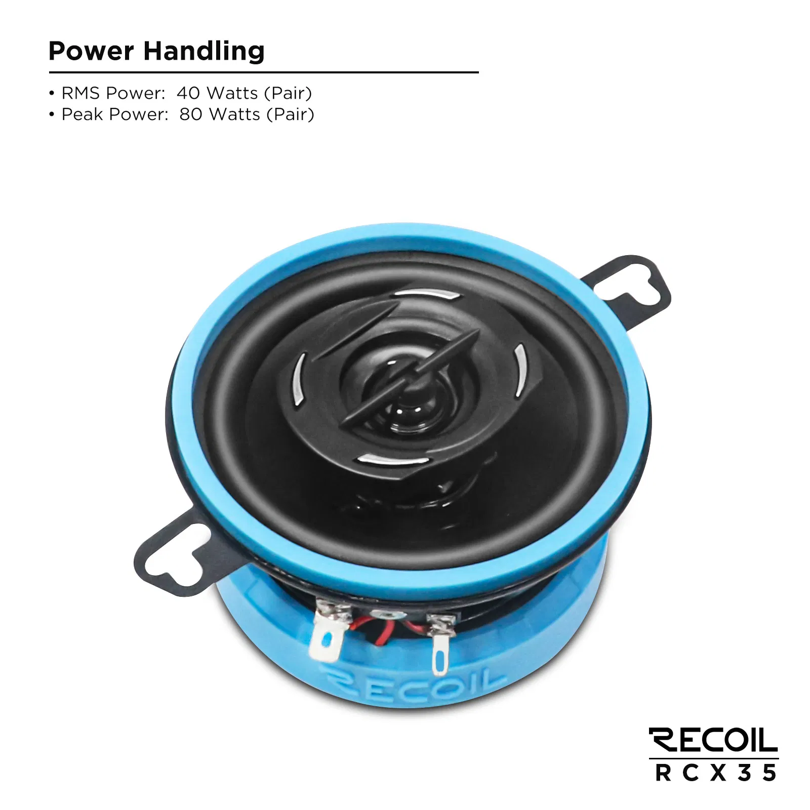 Edge Rcx35 Echo Series 3.5-Inch Car Audio Coaxial Speaker