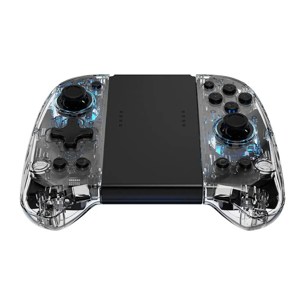 New Switch Joypad Transparent Left and Right Joystick Game Controllers with Colorful Lights