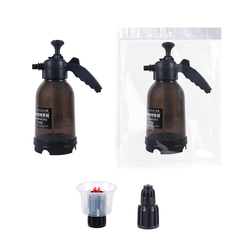2L Car Wash Foam Sprayer with 2 Nozzles Hand Pressure Water Sprayer and Manual Sprayer
