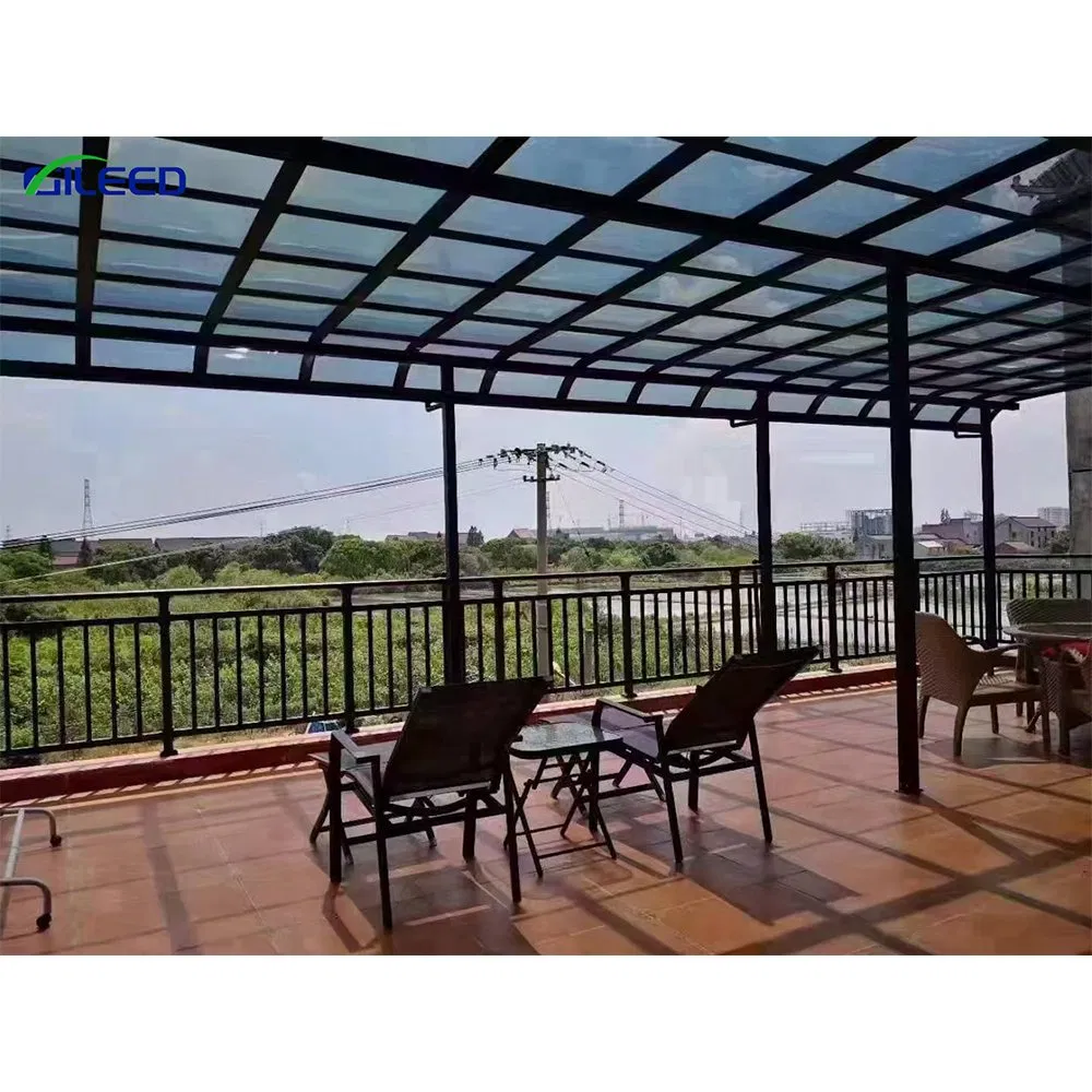Aluminum Canopy Upgrade Thicken Heat Insulated PC Solid Sheet Roof Awning