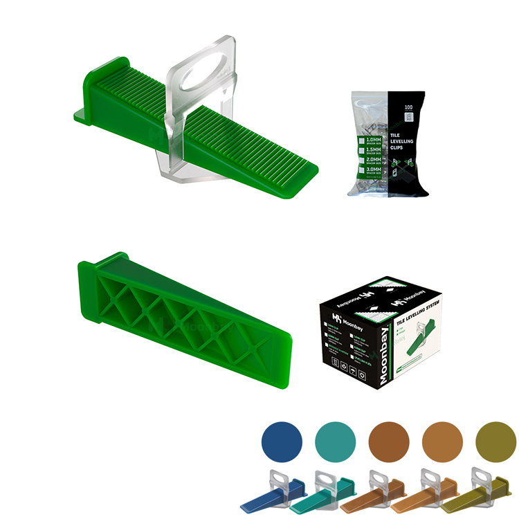 Plastic Porcelain Tile Leveling Clips and Wedges Tile Leveling System
