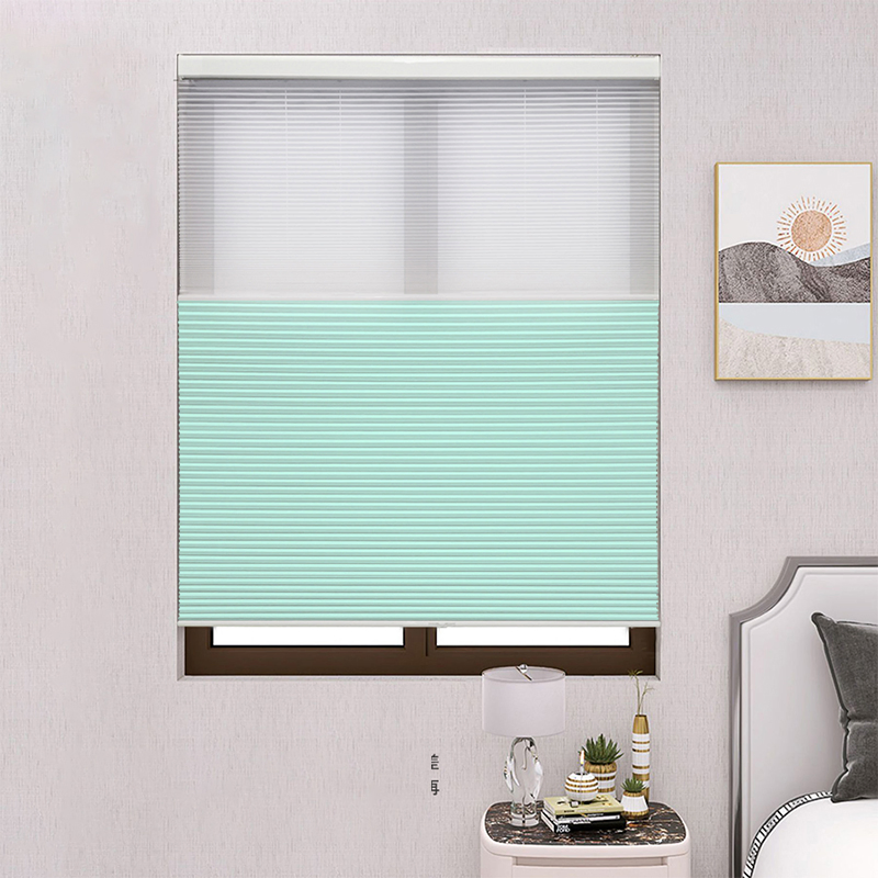 Manufacturer Modern Cellular Fabric No Drill Cordless Day and Night Honeycomb Blinds