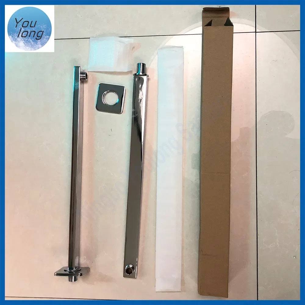 Wall Mounted Bath Faucet Spout Extension Stainless Steel Square Shower Arm