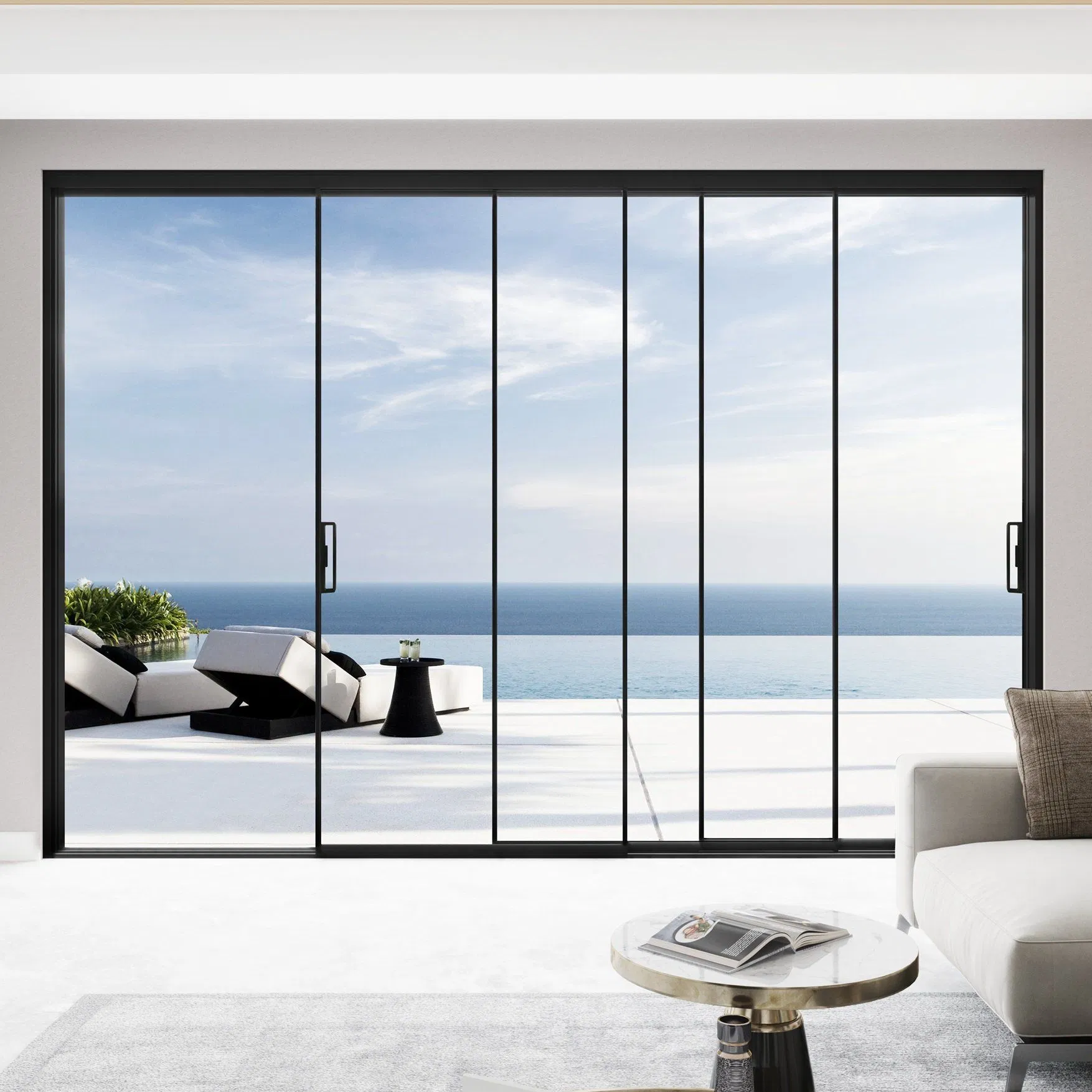 Customized Soundproof Casement Windows Double Glazed Vertical Sliding Aluminum Window