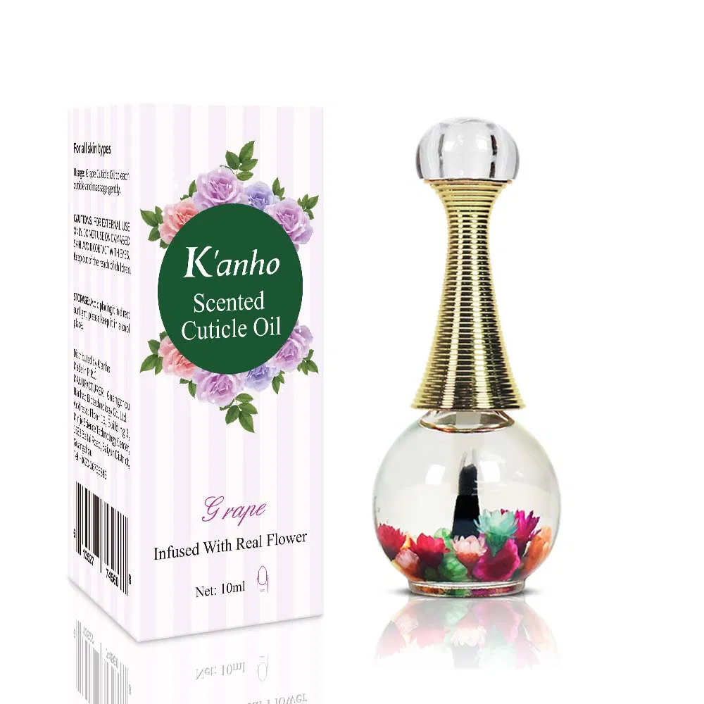 Private Label Grape Scented Cuticle Oil Moisture Nail Oil Care Dry Flower Nutrition Cuticle Oil for Nail Protection