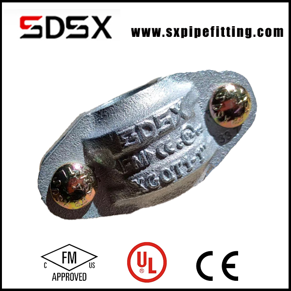 UL FM Approved Grooved Pipe Fitting Rigid Flexible Coupling Red Color