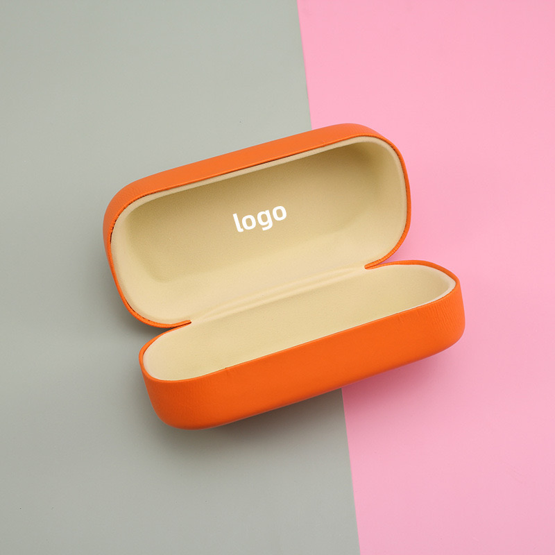 Leather Iron Foldable Magnetic Suction Glasses Gift Case