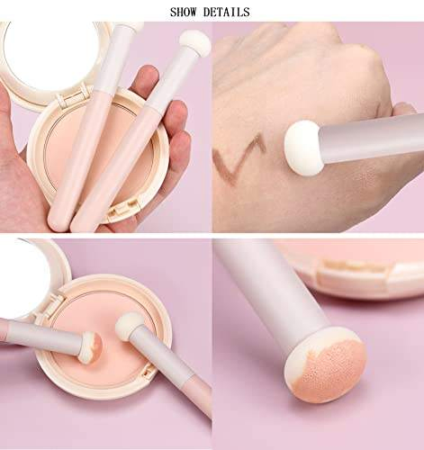 Mushroom-Head Concealer Round Sponge Brush Tear Troughs Eyeshadow Brush Tool