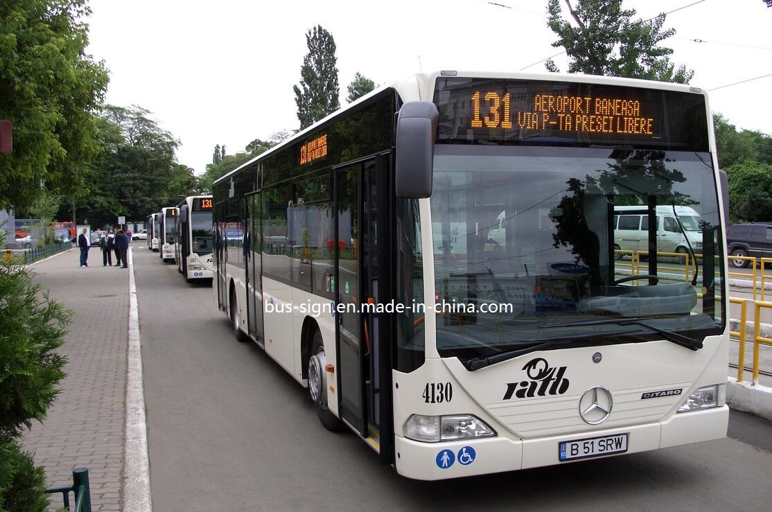 Sinlge Line Amber LED Signage for Bus