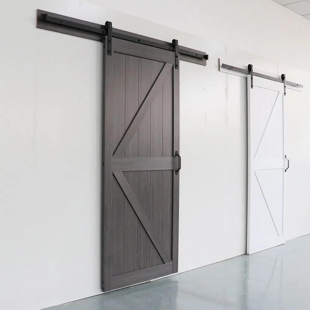 Kitchen Interior Wooden Cabinet Double Sliding Barn Door Hardware