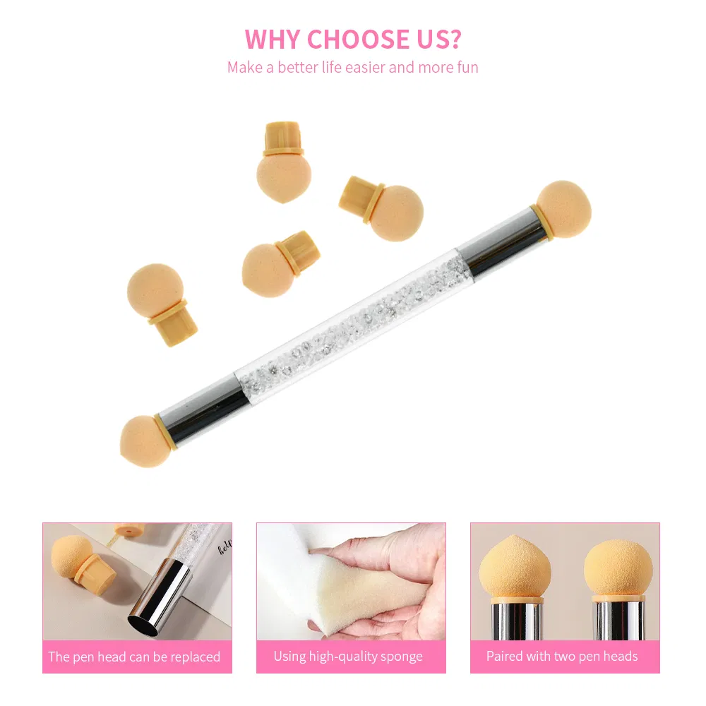 Nail Art Gel Polish Stamp Brush Sponge Pencil Gradient Manicure Supplies Pen Brushes Nails Dotting Tool