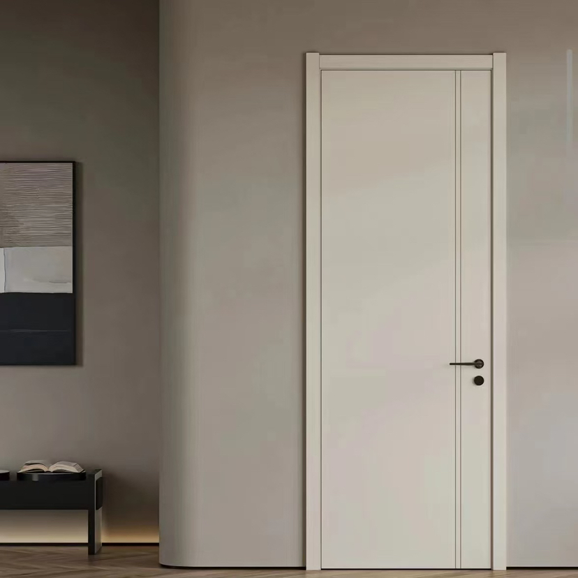 High-End Walnut Soundproof Wooden Door